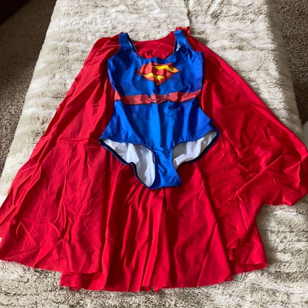 ❌SOLD❌ Blackmilk Superman RT Swim Medium